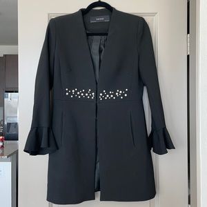 Zara pearl blazer jacket